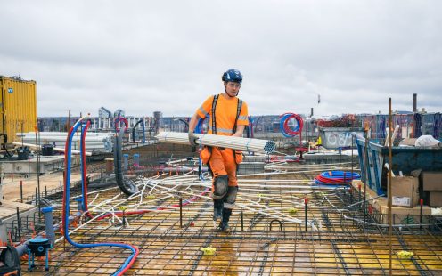 Construction of two state-of-the-art multistory buildings in Tampere, Finland