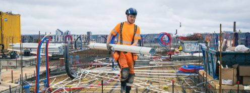 Construction of two state-of-the-art multistory buildings in Tampere, Finland