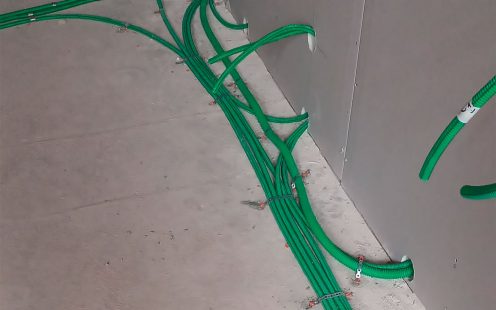 Halogen Free Green Conduits Installation