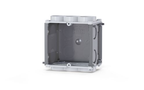 Electrical square grey wall box 