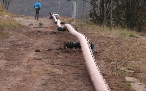 Pipes for new-built mountain hotel 