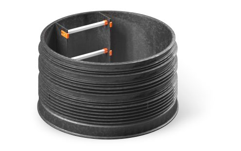 A DN 1000 riser ring produced entirely from recyclate | Pipelife